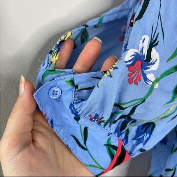 JUICY COUTURE Floral Print Off The Shoulder Top Size Medium - Picture 4 of 8